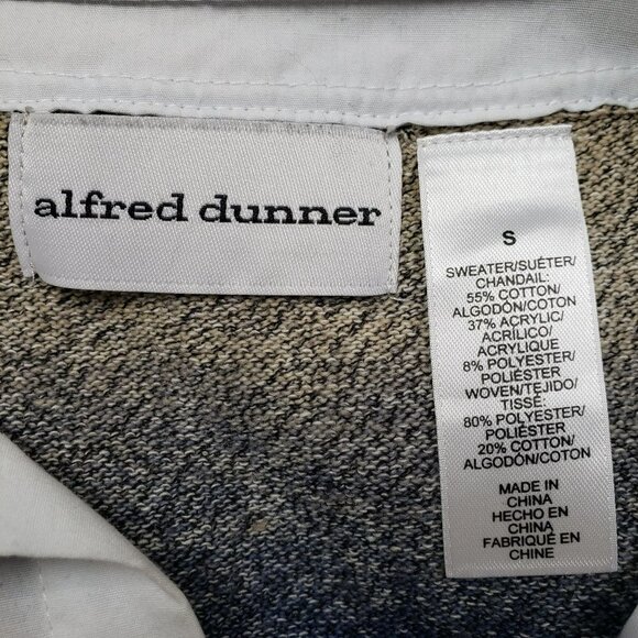 Alfred Dunner Knit Sweater Womens Small Collared‎ Pullover Striped - Picture 7 of 8